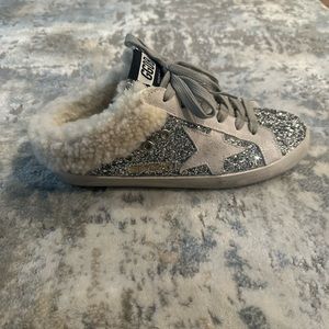 Golden goose super star slides  NEVER WORN. SIZE 9